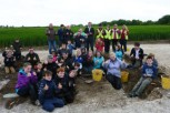 Members of the Young Archaeologists Club at the Big Dig